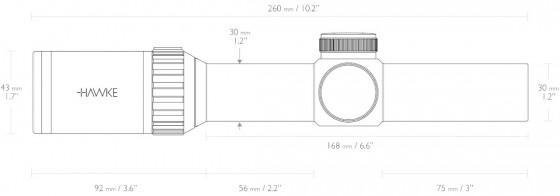 Оптический прицел Hawke Vantage WA 30 1-4x24 IR (L4a) c подсветкой (14273)
